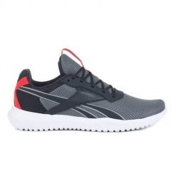 Buty do chodzenia męskie Reebok Flexagon Energy TR. Szare buty sportowe na co dzień męskie Reebok, z materiału, bez zapięcia, do biegania. Za 264.00 zł.