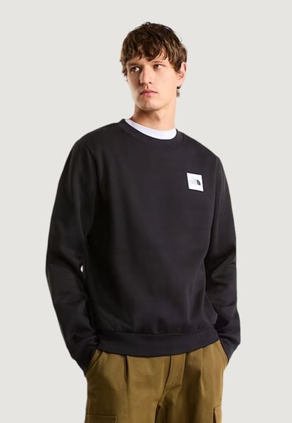 Bluza Mężczyzna THE NORTH FACE M BOX HD REG CREW. Czarne bluzy bez kaptura męskie The North Face, l, z bawełny. Za 342.70 zł.