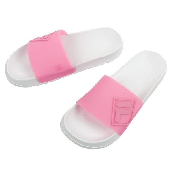 Klapki sportowe damskie Fila Morro. Białe klapki damskie Fila, bez wzorów, z gumy, bez obcasa. Za 99.00 zł.