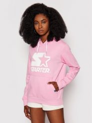 Starter Bluza SDG-001-BD Różowy Regular Fit. Czerwone bluzy bez kaptura damskie Starter, s, z bawełny. Za 189.99 zł.