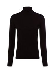 Opus Damski sweter z dzianiny - Polluna Kobiety czarny jednolity, 40. Czarne swetry klasyczne damskie Opus, z dzianiny, bez kołnierzyka. Za 299.95 zł.