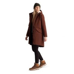 Trespass Vailsom - Damska kurtka przeciwdeszczowa w kolorze kasztanowym. Brązowe kurtki damskie Trespass, bez wzorów, z futra, bez kaptura. Za 484.99 zł.