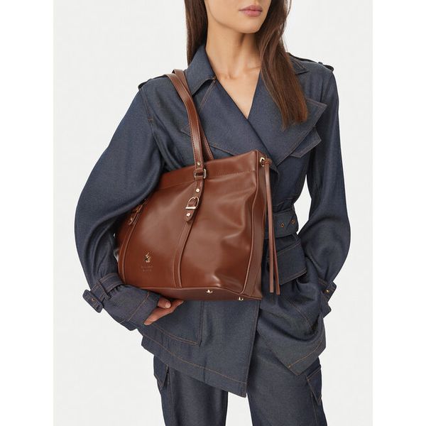Torebka Beverly Hills Polo Club. Brązowe torebki klasyczne damskie Beverly Hills Polo Club, bez wzorów, bez dodatków. Za 229.99 zł.