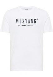 Męski T-Shirt Mustang Style Alex General White 1017990 2045. Białe t-shirty męskie Mustang, m, bez wzorów, bez kołnierzyka. Za 79.99 zł.