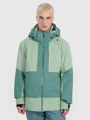 4F Kurtka narciarska w kolorze zielonym rozmiar: L. Zielone kurtki narciarskie i snowboardowe damskie 4f, l, bez wzorów, z meshu, bez kaptura, narciarskie, Dermizax. Za 572.37 zł.
