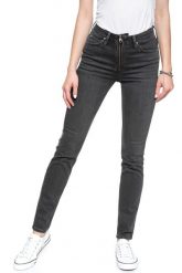 SPODNIE DAMSKIE LEE SCARLETT HIGH ZIPPER PITCH L30BYGYP 112106317. Czarne spodnie materiałowe damskie Lee, bez wzorów, z jeansu, z podwyższonym stanem. W wyprzedaży za 99.99 zł.