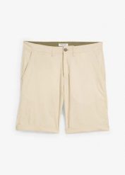 Bermudy chino, regular fit. Brązowe szorty męskie bonprix, bez wzorów. Za 69.99 zł.