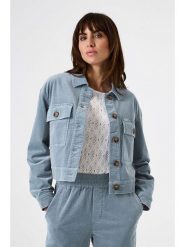 Garcia Kurtka sztruksowa w kolorze błękitnym rozmiar: L. Niebieskie kurtki damskie Garcia, l, bez wzorów, ze sztruksu, bez kaptura. Za 217.99 zł.