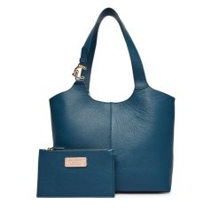 Torebka Coccinelle. Niebieskie torebki klasyczne damskie Coccinelle, bez wzorów, bez dodatków. Za 1,269.00 zł.