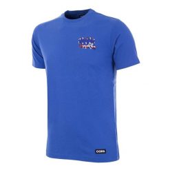 Koszulka dla dorosłych - Mistrzowie Europy Francja 2000 - Niebieski. Niebieskie t-shirty sportowe męskie COPA FOOTBALL, m, bez ramiączek, do piłki nożnej. Za 190.70 zł.