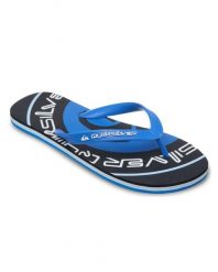 Klapki dla Mężczyzn MOLOKAI SCREEN Niebieski. Niebieskie klapki i japonki męskie Quiksilver, z materiału. Za 77.99 zł.