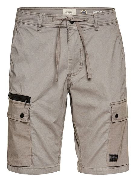 Camel Active Bojówki - Regular fit - w kolorze szarym rozmiar: W33. Szare szorty męskie Camel Active, bez wzorów, z bawełny. Za 169.95 zł.