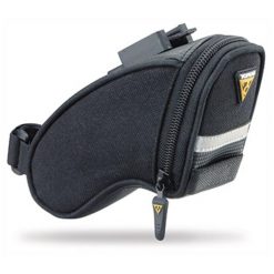 Torba na siodło Topeak Aero Wedge Pack QuickClick-Micro. Czarne torebki klasyczne damskie Topeak, bez wzorów, bez dodatków. Za 120.95 zł.