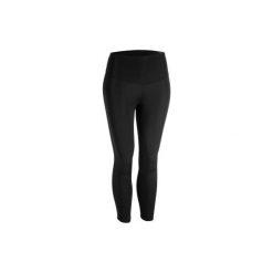 Legginsy fitness kardio 7/8 900 damskie. Czarne legginsy damskie DOMYOS, l, bez wzorów, z elastanu. Za 99.99 zł.