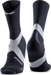 Skarpety rowerowe X-Socks Bike Expert Crew - black/charcoal. Czarne skarpetki damskie X-Socks, bez wzorów, z materiału. Za 131.99 zł.