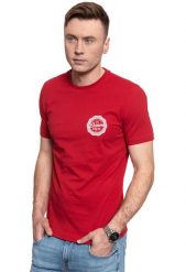 MĘSKI T-SHIRT MUSTANG ALEX C PRINT 1009037 7202. T-shirty męskie Mustang, m, bez wzorów, bez kołnierzyka. W wyprzedaży za 39.99 zł.