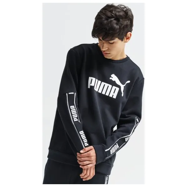 Puma Bluza Amplified Crew Fl , czarny, rozmiar M. Czarne bluzy bez kaptura męskie Puma, m, z bawełny. Za 219.99 zł.