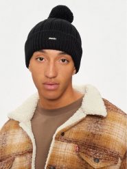 Eisbär Czapka Ayo Pompon 30949 009 Czarny. Czarne czapki zimowe damskie Eisbar, z materiału. Za 229.99 zł.