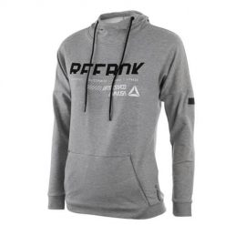 Bluza sportowa damska Reebok Workout Ready. Szare bluzy sportowe damskie Reebok, s, z materiału. Za 175.00 zł.