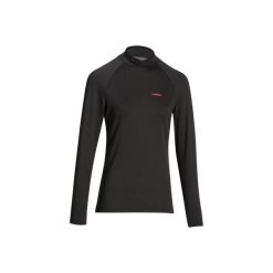 Koszulka narciarska FRESHWARM damska. Czarne bielizna termoaktywna damska WED'ZE, xl, bez wzorów, z elastanu, bez kołnierzyka. Za 49.99 zł.