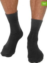 Nur Die Skarpety (2 pary) w kolorze antracytowym rozmiar: 43-46. Czarne skarpetki męskie Nur Die, bez wzorów, prążkowane. Za 39.21 zł.