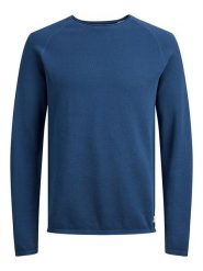 Jack & Jones Sweter "Hill" w kolorze niebieskim rozmiar: M. Niebieskie swetry męskie Jack & Jones, m, bez wzorów, bez kołnierzyka. Za 96.83 zł.