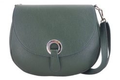 Listonoszka skórzana BARBERINI'S c. zielona 641-42. Zielone shopper bag damskie Barberinis, z aplikacjami, ze skóry, przez ramię, duże, zdobione, bez dodatków. Za 279.99 zł.