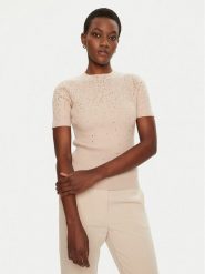 Marciano Guess Sweter 5RGR14 5821Z Beżowy Regular Fit. Brązowe swetry klasyczne damskie Marciano Guess, l, z wiskozy, bez kołnierzyka. Za 339.99 zł.