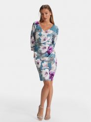Swing Sukienka koktajlowa 5AG07300 Kolorowy Slim Fit. Sukienki damskie Swing, bez wzorów, z syntetyku, wizytowe, bez kołnierzyka, bez ramiączek. Za 399.99 zł.