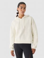 4F Bluza dresowa z kapturem damska 4F x Anna Lewandowska - biała L. Białe bluzy z kapturem damskie 4f, l, z bawełny. W wyprzedaży za 139.99 zł.