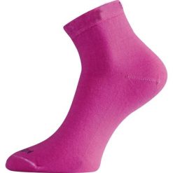 Skarpety merino WAS. Brązowe skarpetki damskie LASTING, bez wzorów, z elastanu. Za 90.10 zł.