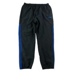 Second life - Spodnie dresowe męskie 3 niebieskie paski czarne - Stan dobry. Czarne spodnie sportowe męskie Adidas, z dresówki. Za 122.16 zł.