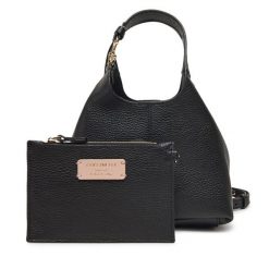 Torebka Coccinelle. Czarne torebki klasyczne damskie Coccinelle, bez wzorów, bez dodatków. Za 1,289.00 zł.
