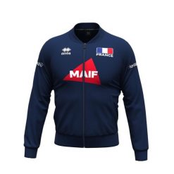 Kurtka treningowa France Markus 3.0 Maif 2024/25. Niebieskie kurtki męskie ERREA, m, bez wzorów, z materiału, bez kaptura. Za 307.50 zł.