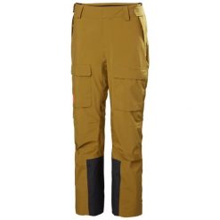Spodnie narciarskie cargo damskie Helly Hansen Switch 2.0. Brązowe spodnie dresowe damskie Helly Hansen, na zimę, bez wzorów. Za 916.70 zł.