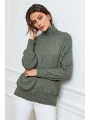 Joséfine Golf "Elona" w kolorze khaki rozmiar: L. Brązowe golfy damskie Joséfine, l, bez wzorów, z kaszmiru, bez ramiączek. Za 218.05 zł.