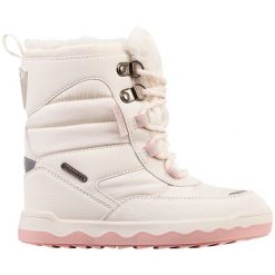 Buty Kappa Alido Ii Tex 261060K 4321 beżowy. Brązowe śniegowce dziewczęce z materiału. Za 293.61 zł.