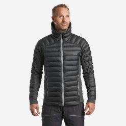 Kurtka narciarska męska Wedze FR900 light. Szare kurtki męskie SIMOND, l, bez wzorów, z materiału, bez kaptura. Za 299.99 zł.