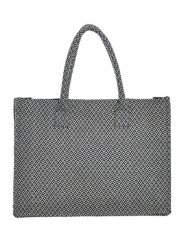 BLE Torebka w kolorze czarno-białym - 35 x 30 x 15 cm rozmiar: onesize. Czarne torebki klasyczne damskie BLE, bez wzorów, z bawełny, bez dodatków. Za 164.95 zł.