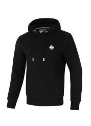 Bluza męska Pitbull z kapturem Small Logo. Czarne bluzy sportowe męskie PITBULL, bez wzorów, z bawełny, klasyczne, bez kołnierzyka, bez ramiączek. Za 239.00 zł.