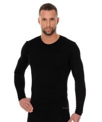 Koszulka męska z długim rękawem Brubeck COMFORT COTTON. Czarne koszulki męskie z długim rękawem Brubeck, m, z bawełny. Za 94.99 zł.
