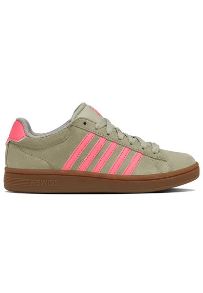 Sneakersy damskie K-swiss COURT TIEBRK II SDE na co dzień zielone (99492-059-M). Czerwone obuwie trekkingowe damskie K-Swiss. Za 179.00 zł.