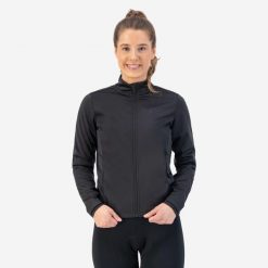 Kurtka rowerowa damska Rogelli Core. Czarne kurtki damskie Rogelli, xl, bez wzorów, z dresówki, bez kaptura. Za 305.00 zł.
