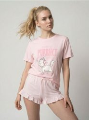 Piżama dwuczęściowa z domieszką wiskozy Marie - różowy. Czerwone piżamy damskie Sinsay, l, bez wzorów, z wiskozy, bez ramiączek. Za 49.99 zł.