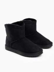 ISLAND BOOT Botki zimowe "Watt" w kolorze czarnym rozmiar: 36. Czarne botki damskie Island Boot, na zimę, z materiału, bez obcasa, bez zapięcia. Za 123.25 zł.