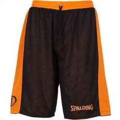 Szorty Spalding Essential Reversible. Brązowe szorty męskie Spalding, bez kołnierzyka. W wyprzedaży za 90.50 zł.