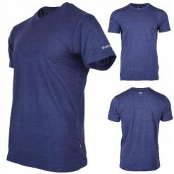Koszulka Męska Hi-Tec Plain Krótki Rękaw. Niebieskie t-shirty sportowe męskie Hi-tec, m, bez ramiączek, do piłki nożnej. Za 64.99 zł.