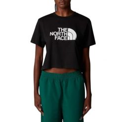Koszulka sportowe damska The North Face NF0A8A6HJK3. Czarne topy sportowe damskie The North Face, m, bez wzorów, z bawełny, bez ramiączek. Za 265.00 zł.