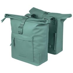BASIL Brooklyn Podwójna torba na rower 41 L PET z recyklingu wodoodporna. Niebieskie torebki klasyczne damskie BASIL, bez wzorów, bez dodatków. Za 469.70 zł.