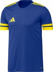 Koszulka adidas Squadra25. Niebieskie t-shirty sportowe męskie Adidas, m, z materiału, bez ramiączek, do piłki nożnej. Za 73.99 zł.